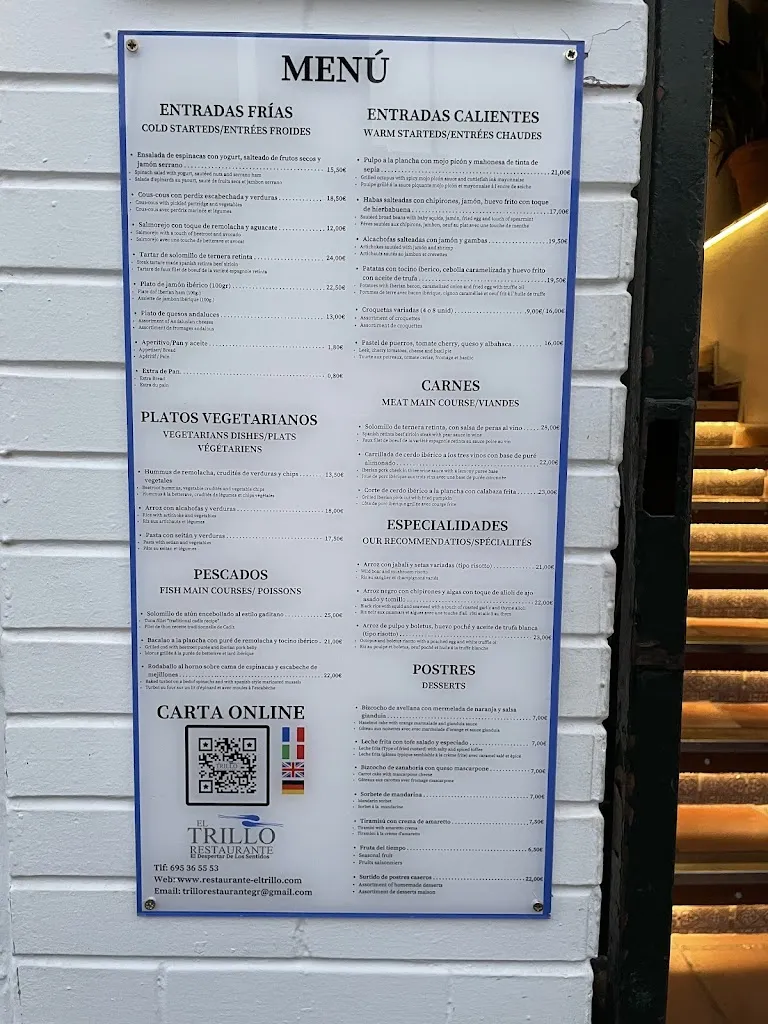 Menu_El Trillo Restaurante Granada_Alicún_image_1