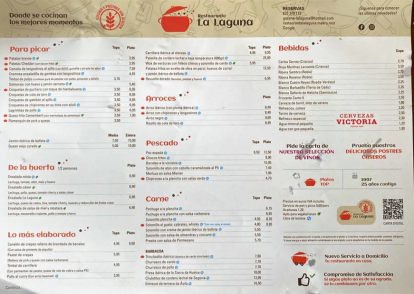 Menu_La Laguna Restaurante y Tapas_Gerena_image_1