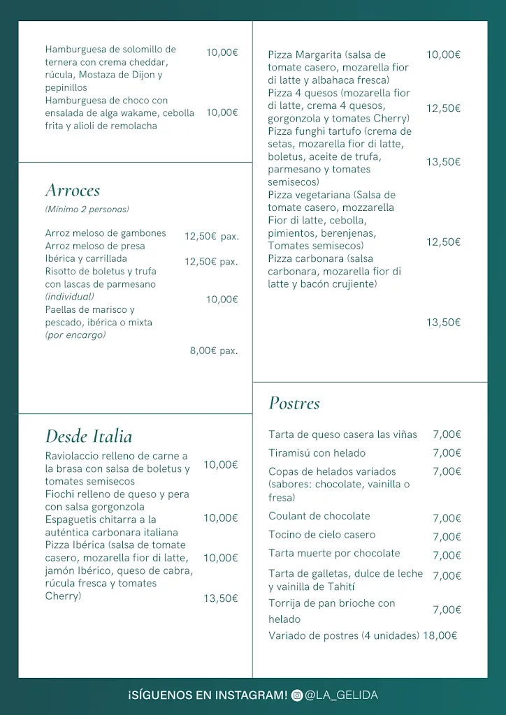 Menü_Homemade Meals Bar Spain_Gerena_Bild_2