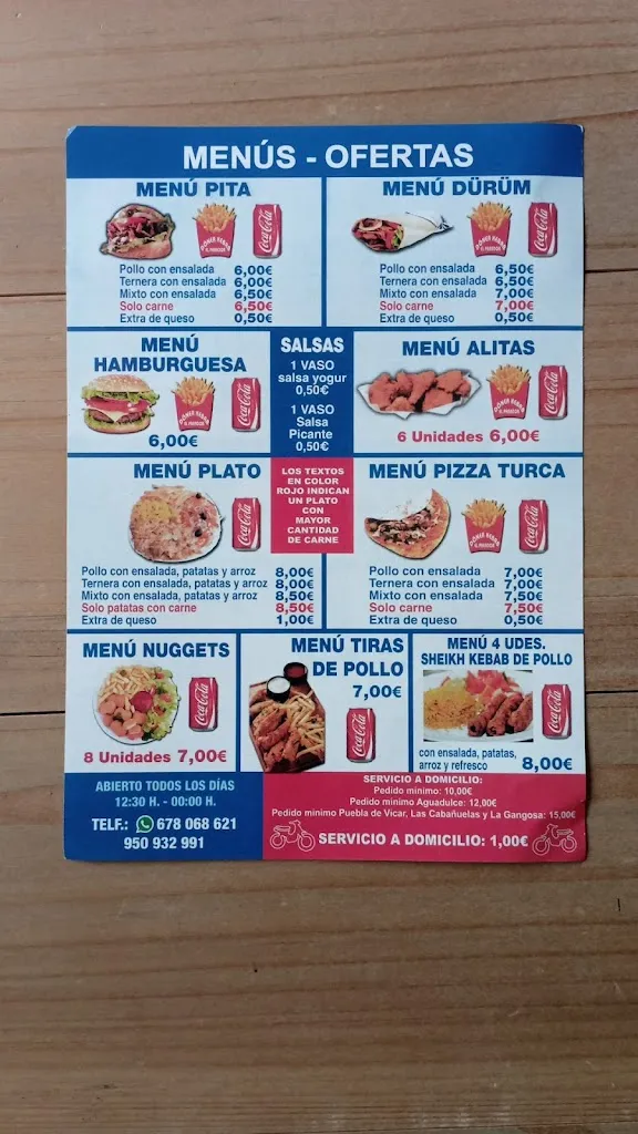 Menu_El Parador_Alicún_image_3