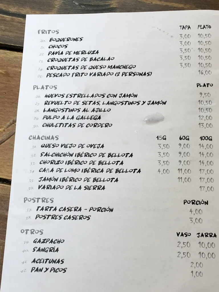 Menü_Gran Cervecería Mateos_Gelves_Bild_1