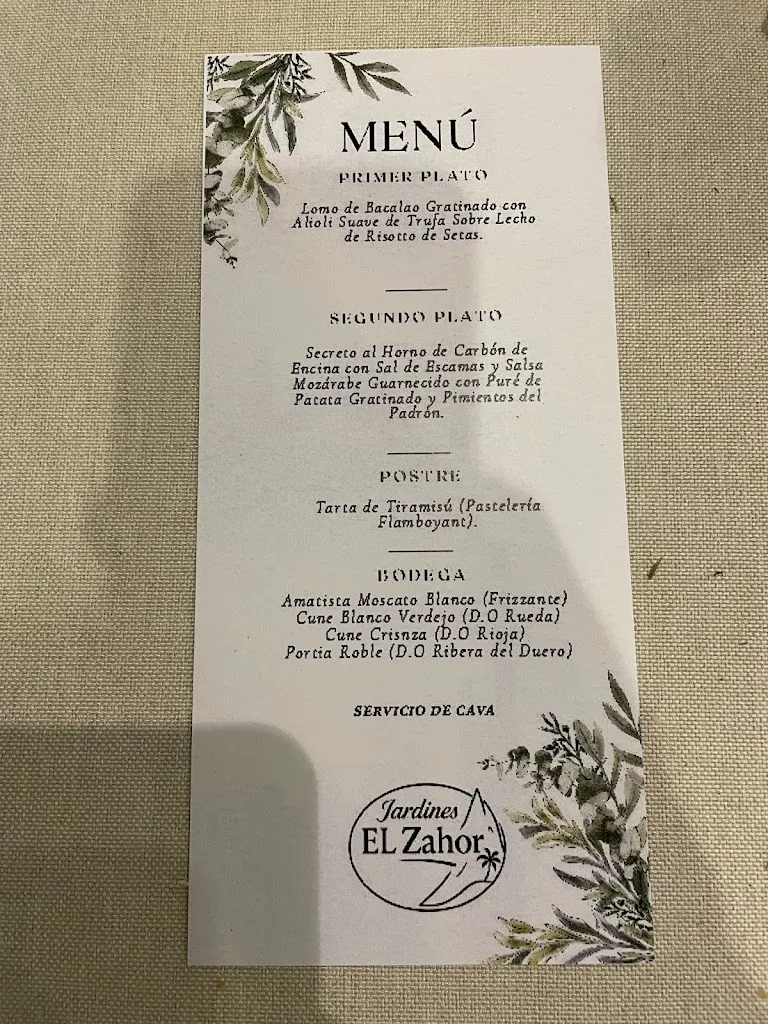 Menu_Restaurante El Zahor_Alicún_immagine_1
