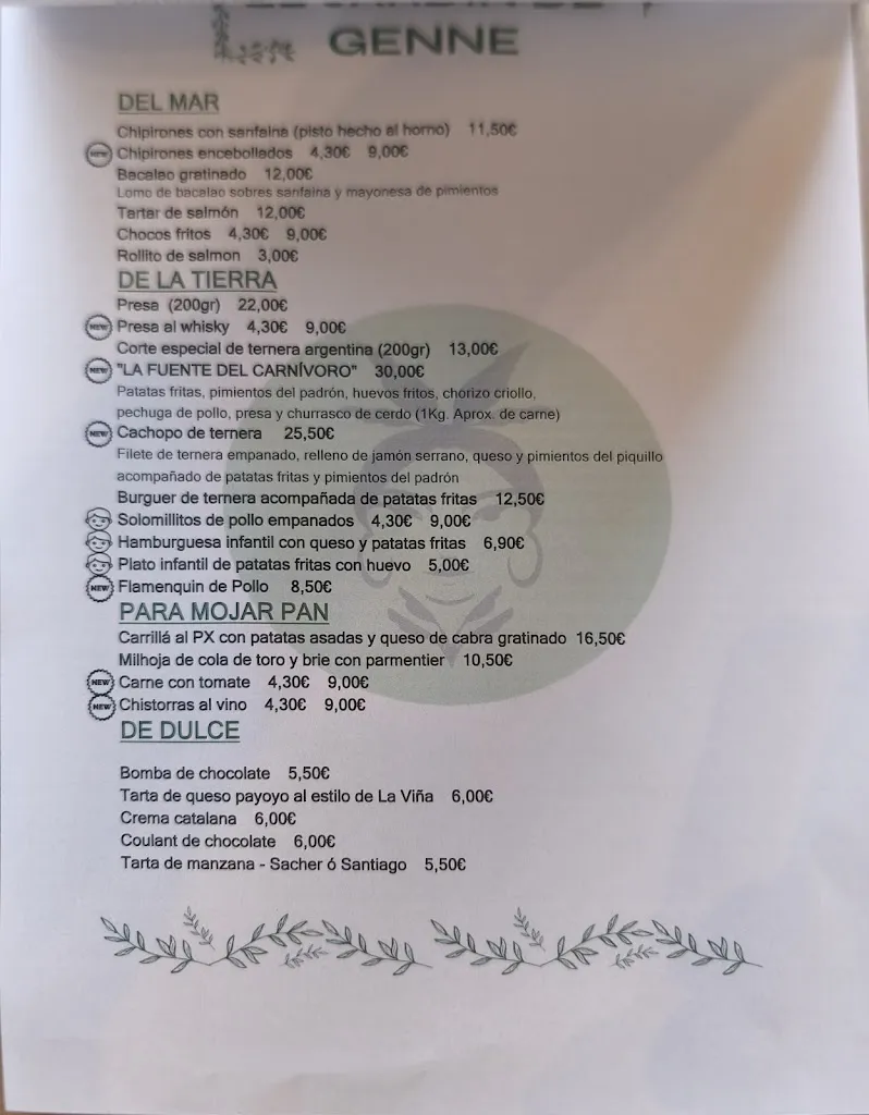Menu_El jardín de Genne_Gines_immagine_1