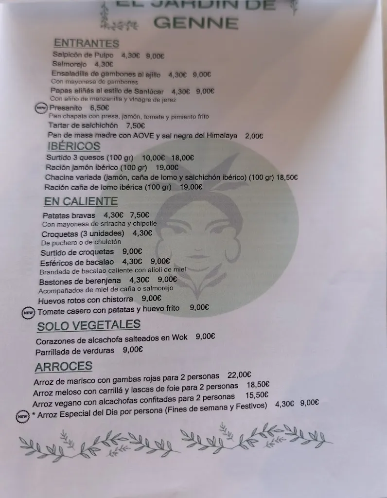 Menu_El jardín de Genne_Gines_immagine_3