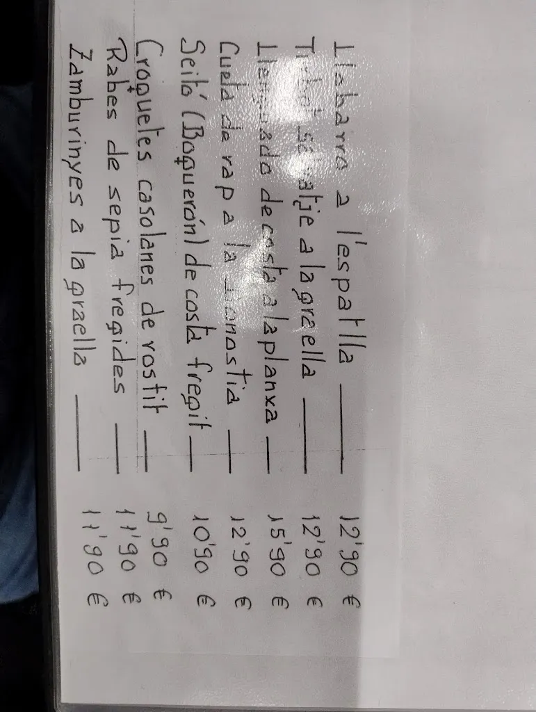 Menu_Bar Restaurant Ginés_Gines_image_1