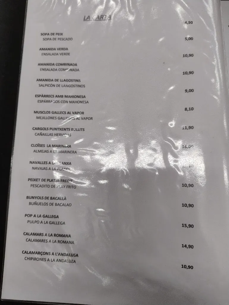 Menu_Bar Restaurant Ginés_Gines_image_2