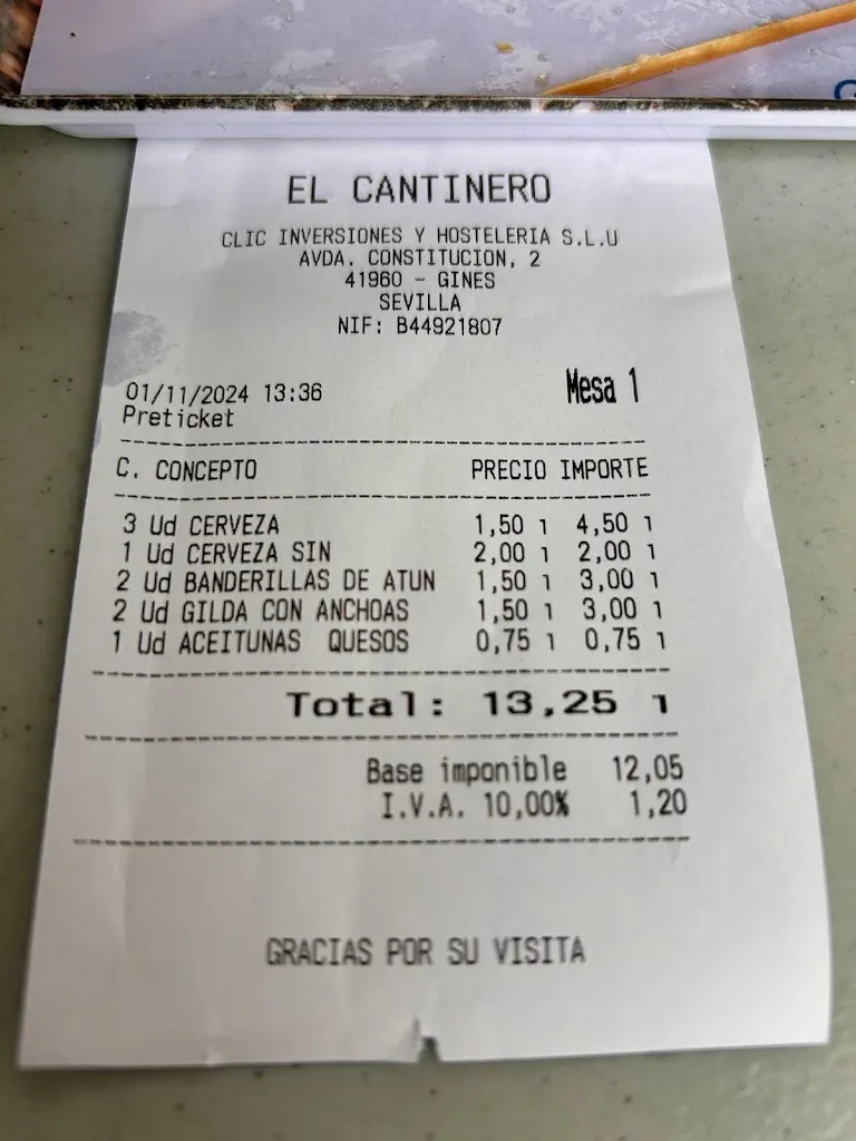 Paco Pérez Carrasco_Abacería El Cantinero_Gines_review