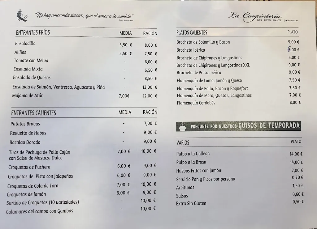 Menu_The Carpentry_Gines_image_2