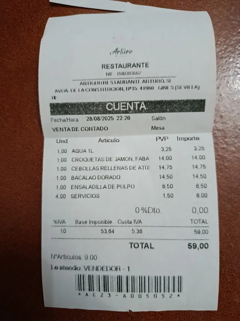 Dinora P._Restaurante Arturo_Gines_review