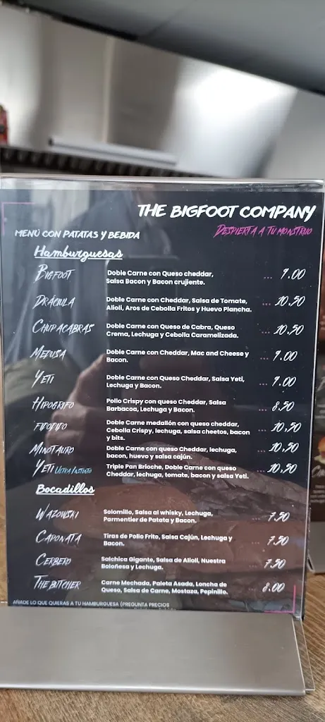 Menu_The Bigfoot Company_Gines_image_4