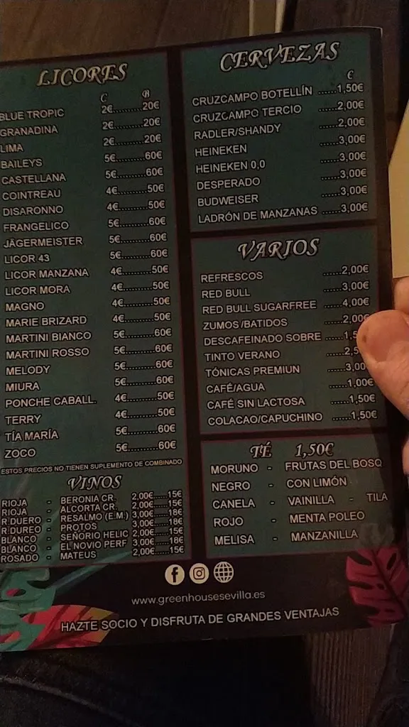 Menu_Green House lounge_Gines_image_3