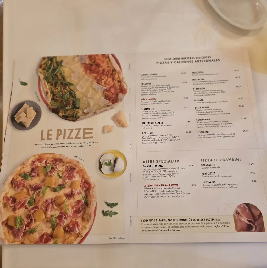 Menu_Restaurante La Tagliatella | Gines Plaza, Sevilla_Gines_image_1