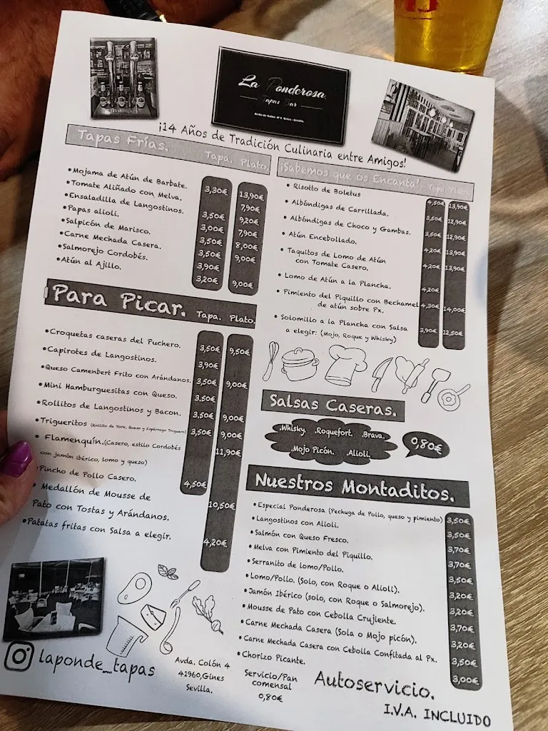 Menu_Cervecería La Ponderosa_Gines_image_1