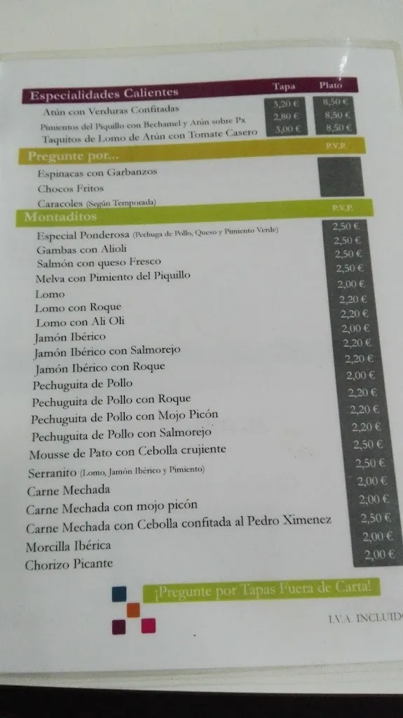Menu_Cervecería La Ponderosa_Gines_image_2