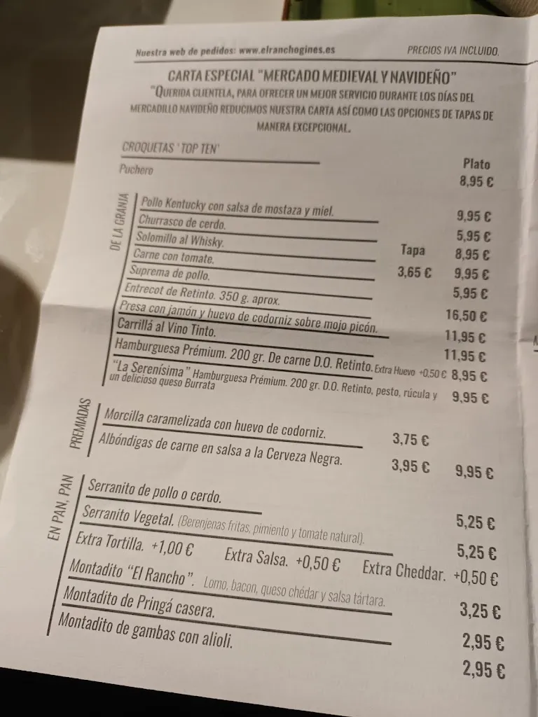 Menu_The Ranch Bar_Gines_image_2