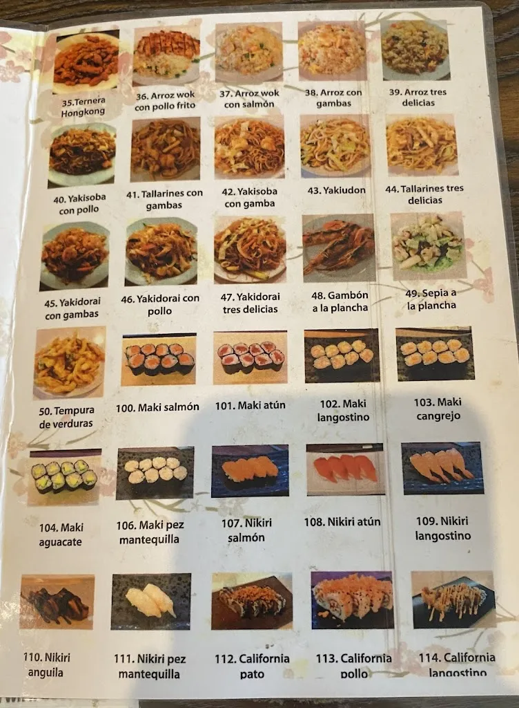 Menü_Buffet Sushi Sakura_Gines_Bild_1