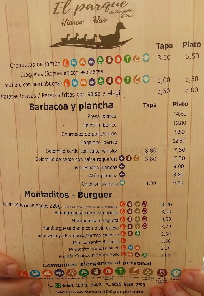 Menu_Bar Parque de los patos Gines_Gines_immagine_3