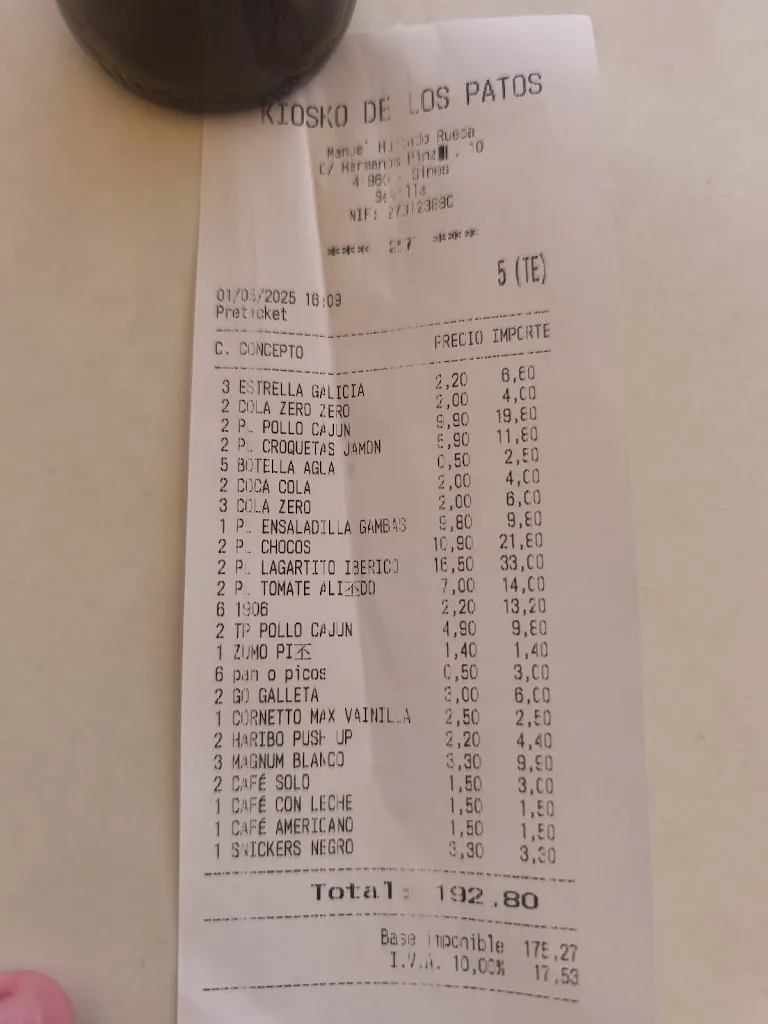 Jose Quintas jara_Bar Parque de los patos Gines_Gines_recensione