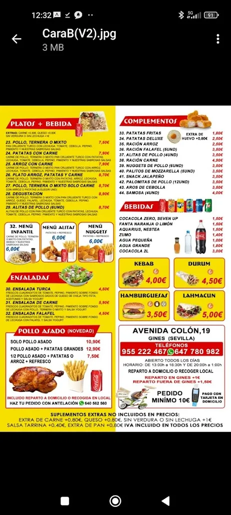Menu_ASADOR DE POLLO GINÉS_Gines_immagine_1