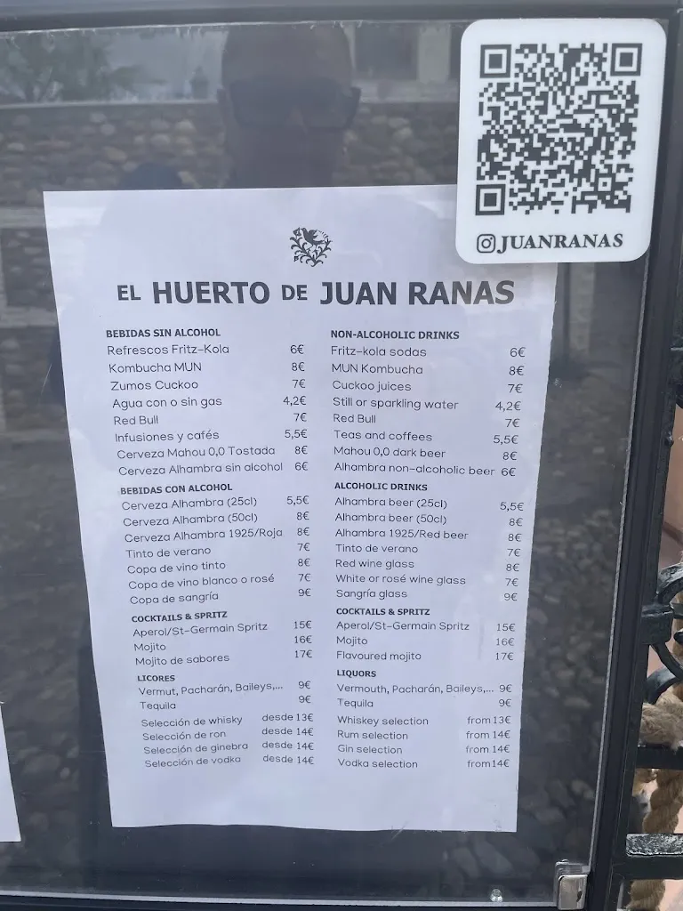 Menu_El Huerto de Juan Ranas, La Terraza._Alicún_image_1