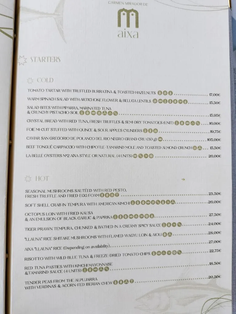 Menu_Carmen Mirador De Aixa_Alicún_image_1