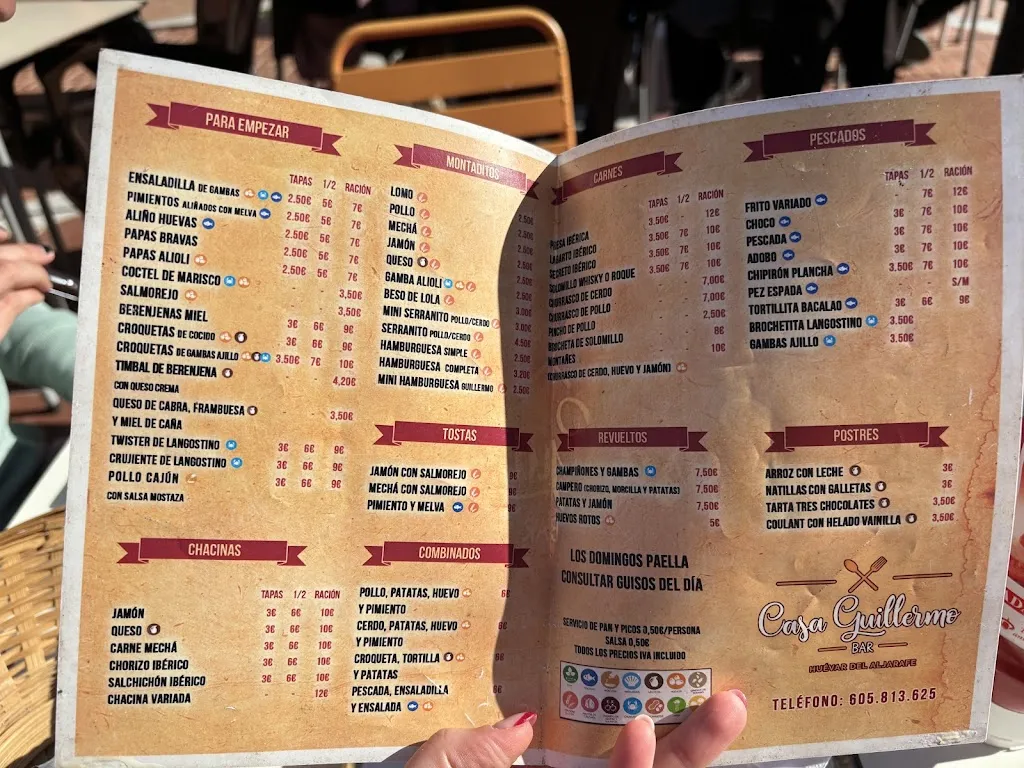 Menu_Bar La Plaza_Huévar del Aljarafe_image_1