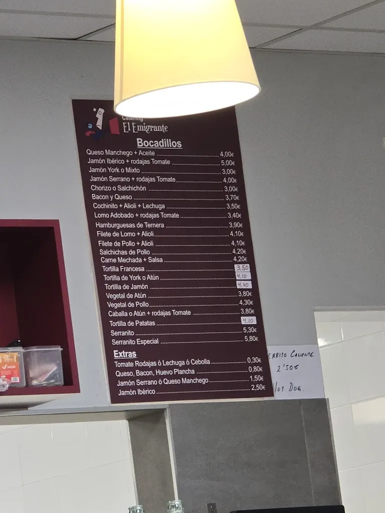 Menu_Cafetería Restaurante Del Mercadona De Huevar_Huévar del Aljarafe_immagine_2