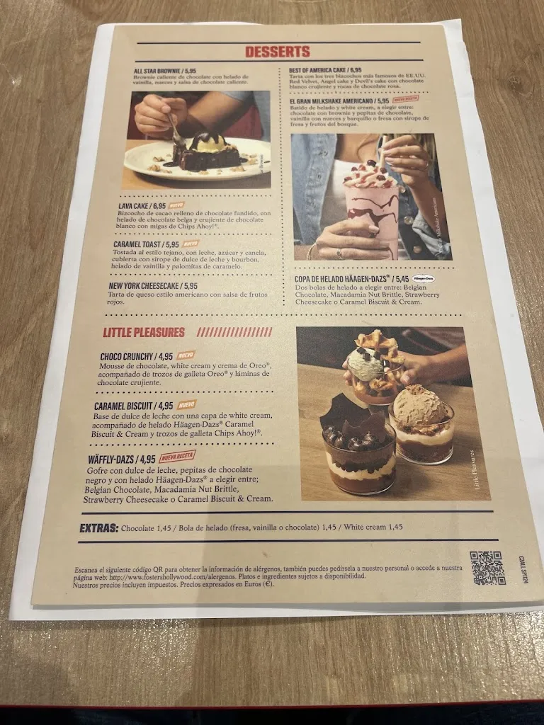 Menu_Foster's Hollywood_Alicún_image_1