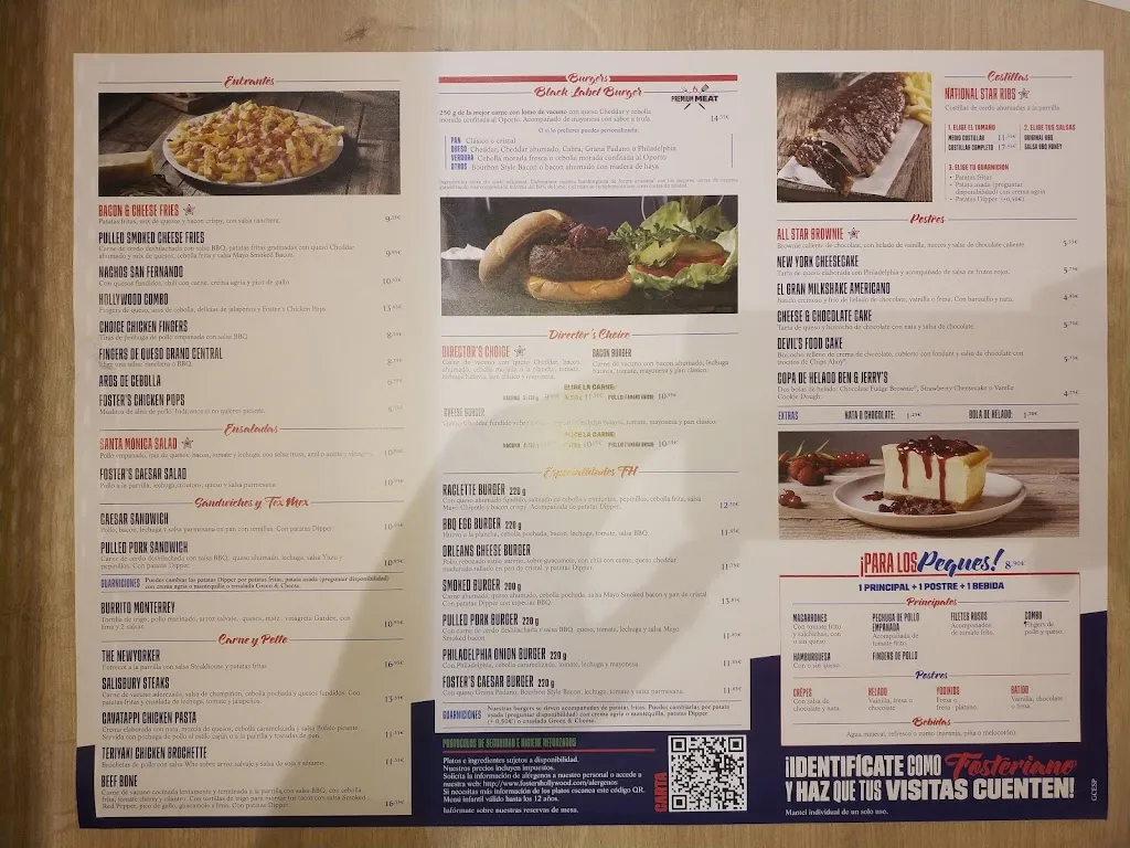 Menu_Foster's Hollywood_Alicún_image_2
