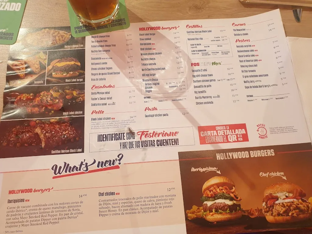 Menu_Foster's Hollywood_Alicún_image_3