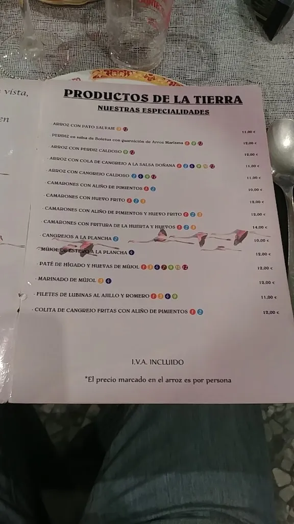 Menu_Restaurante Estero_Isla Mayor_image_2