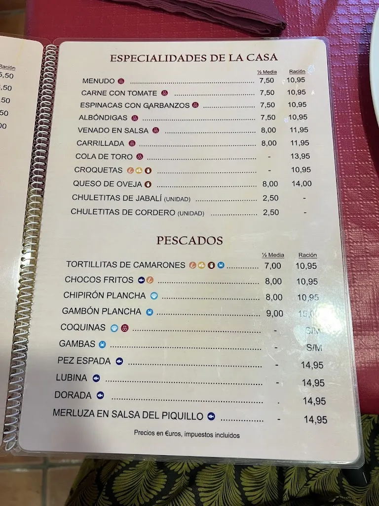 Menu_Venta EL Cruce_Isla Mayor_image_1