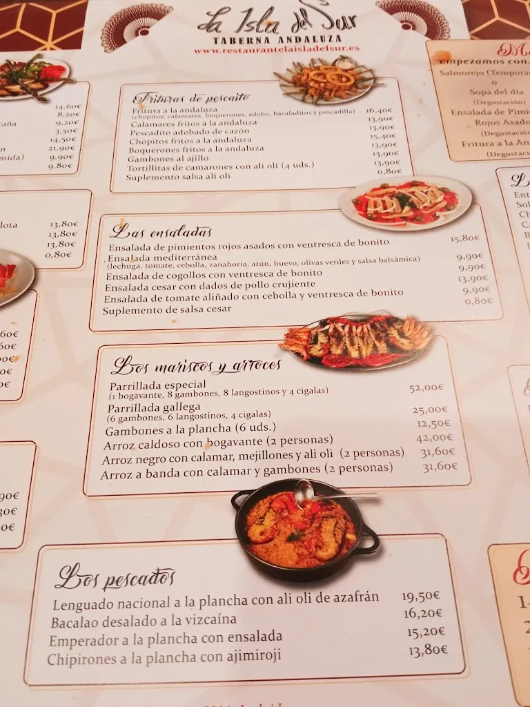 Menu_Taberna Andaluza La Isla del Sur_Isla Mayor_image_2