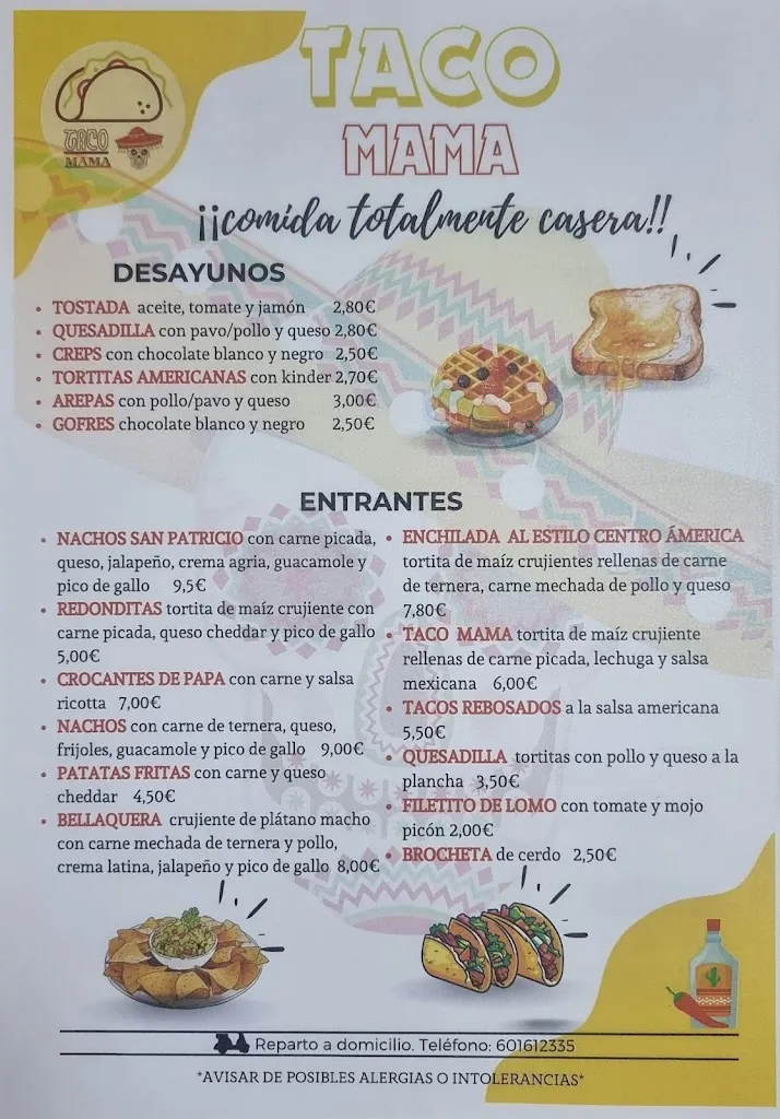 Menu_Taco Mama_Lantejuela La_immagine_1
