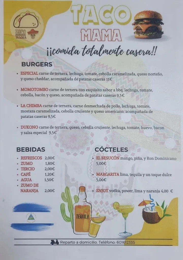 Menu_Taco Mama_Lantejuela La_immagine_2