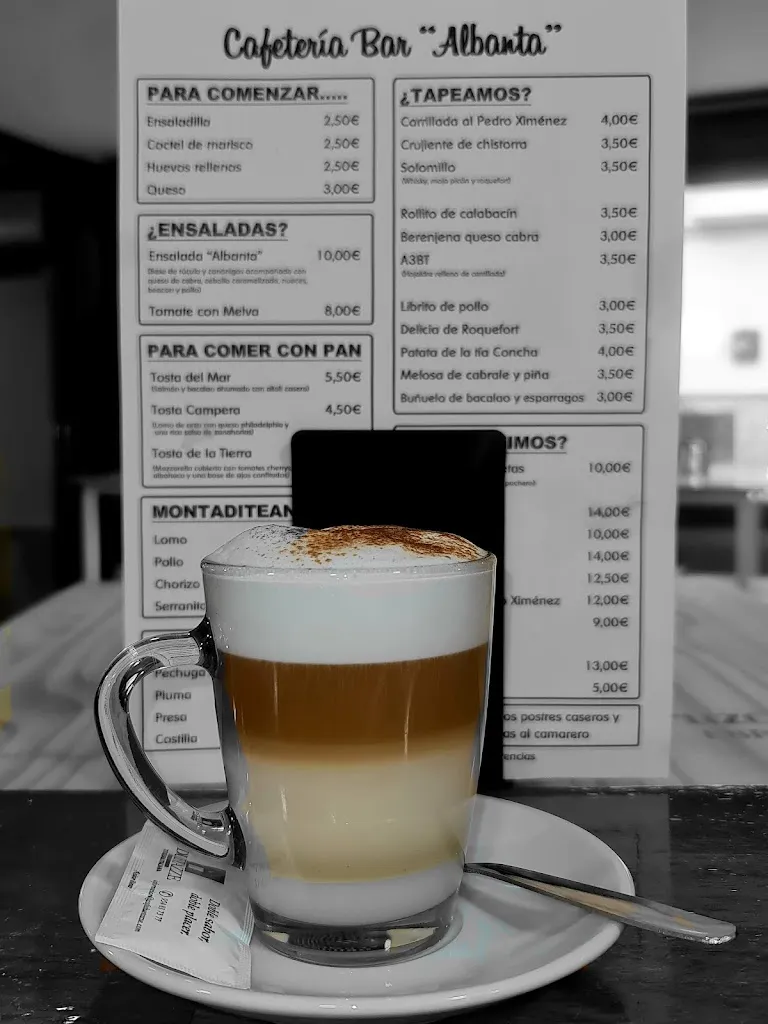 Menu_Bar-Cafetería Albanta_Lantejuela La_image_1
