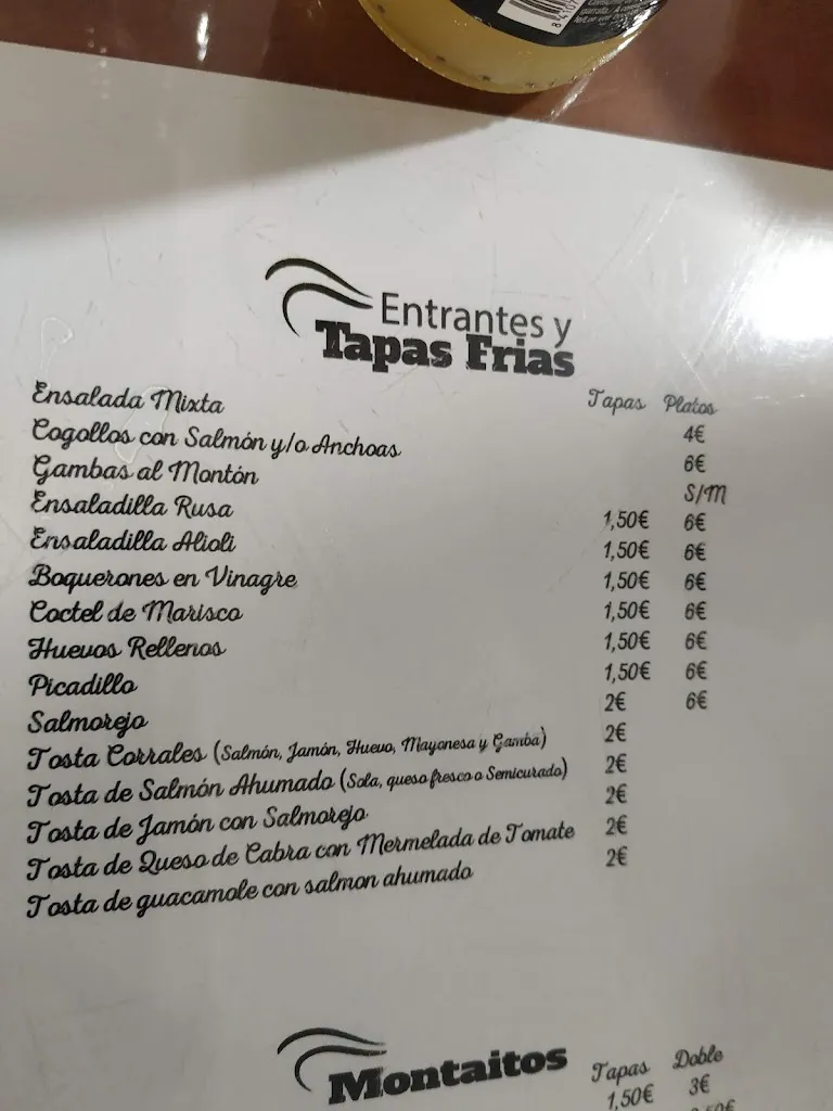 Menu_Bar Cafetería Heladería Corrales_Lantejuela La_image_4