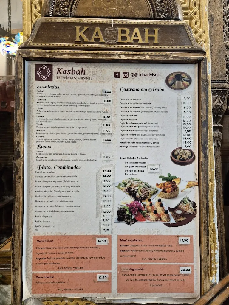 Menu_Tetería - Restaurante Kasbah Granada_Alicún_immagine_3