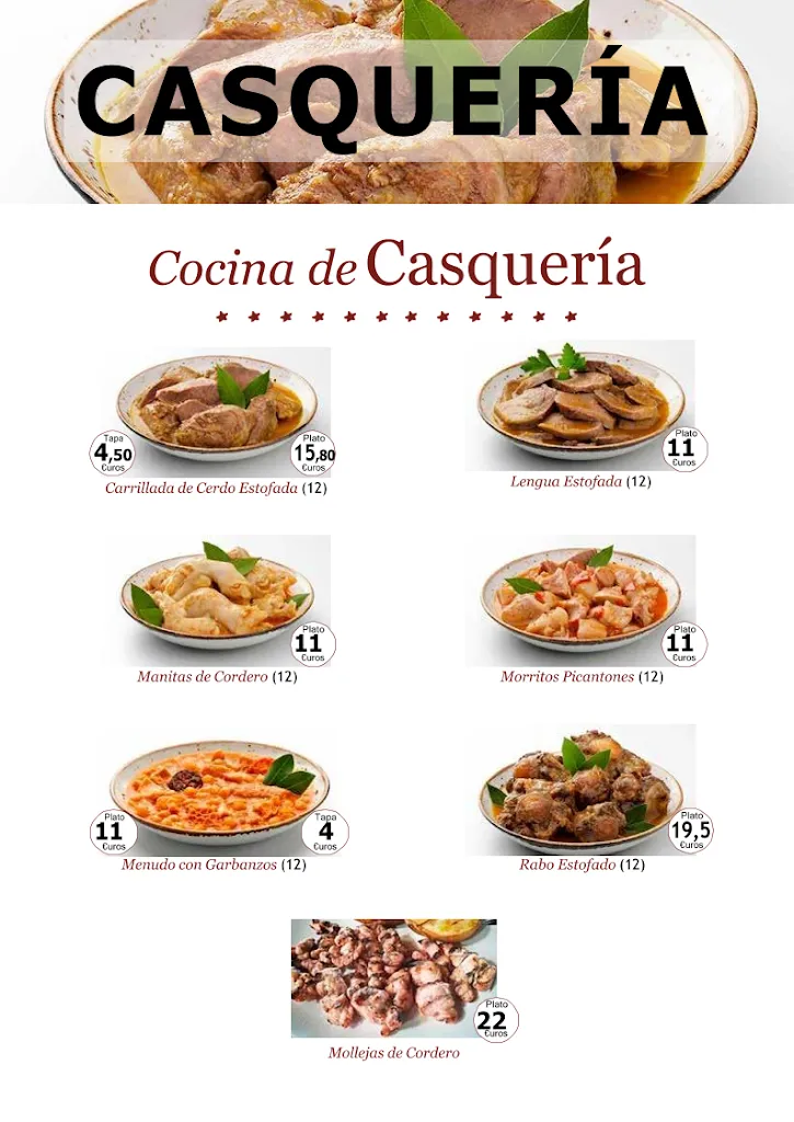 Menu_Restaurante-Bar Los Cazadores_Lebrija_immagine_1