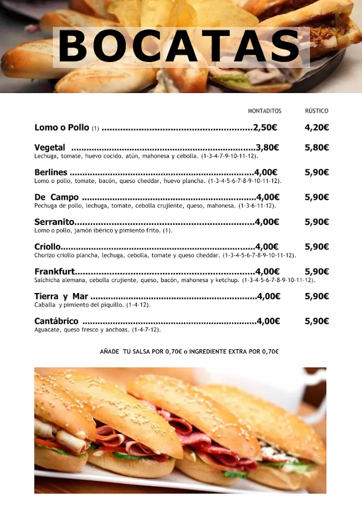 Menu_Restaurante-Bar Los Cazadores_Lebrija_immagine_3