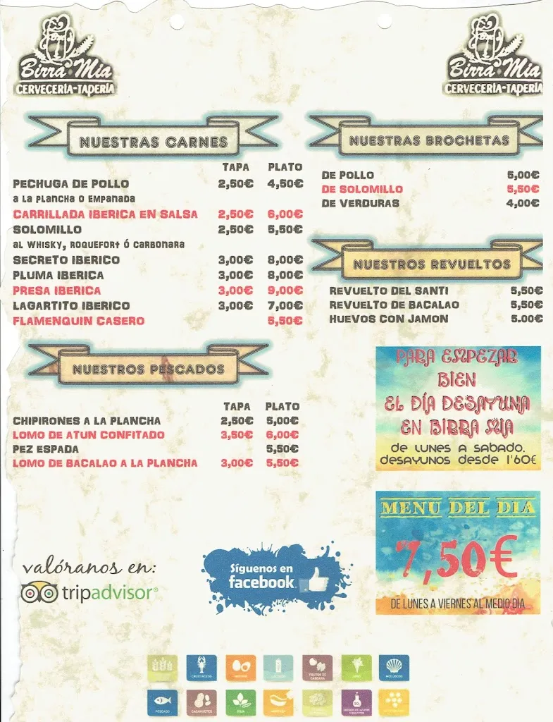 Menu_CERVECERIA BIRRA MIA_Lebrija_image_2