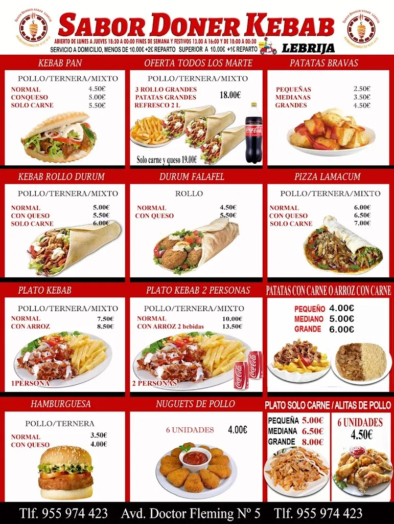 Menu_Sabor doner kebab lebrija_Lebrija_image_1