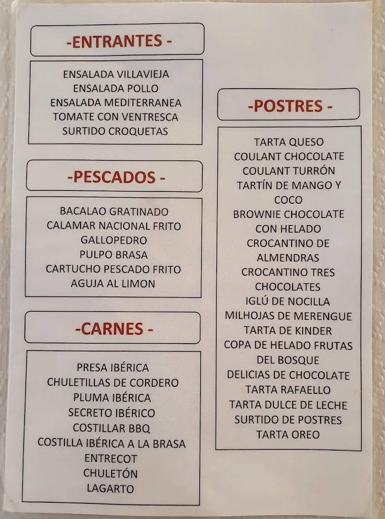 Menü_Restaurante Villavieja_Berja_Bild_1