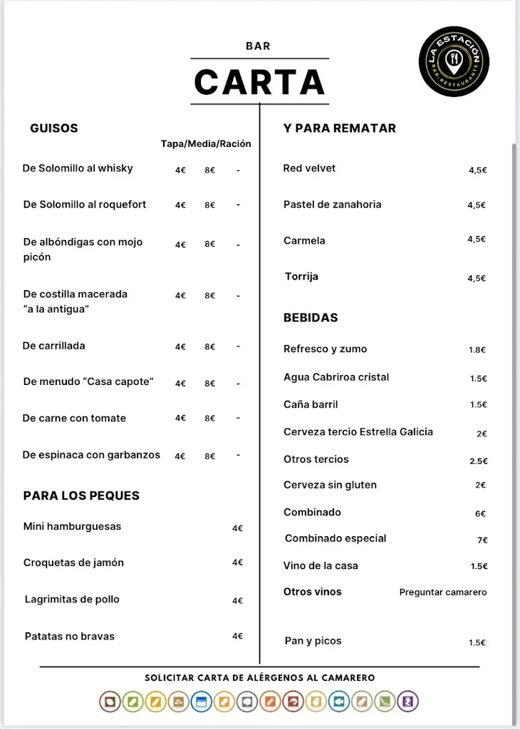 Menu_Bar Restaurante La Estación_Lora del Río_image_2
