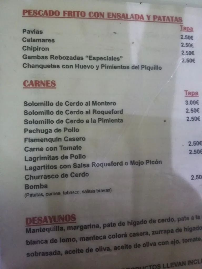 Menu_Bar los Cristales_Lora del Río_image_2