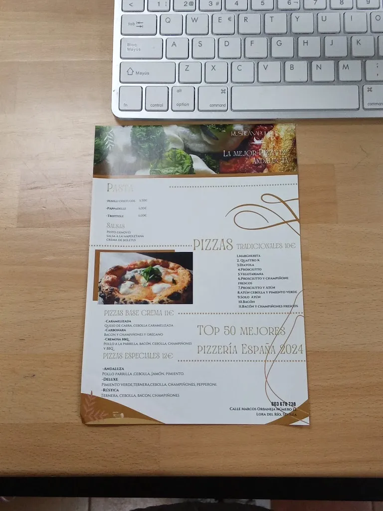 Menu_Pizzería Rustica Napoletana Style XXL_Lora del Río_image_2