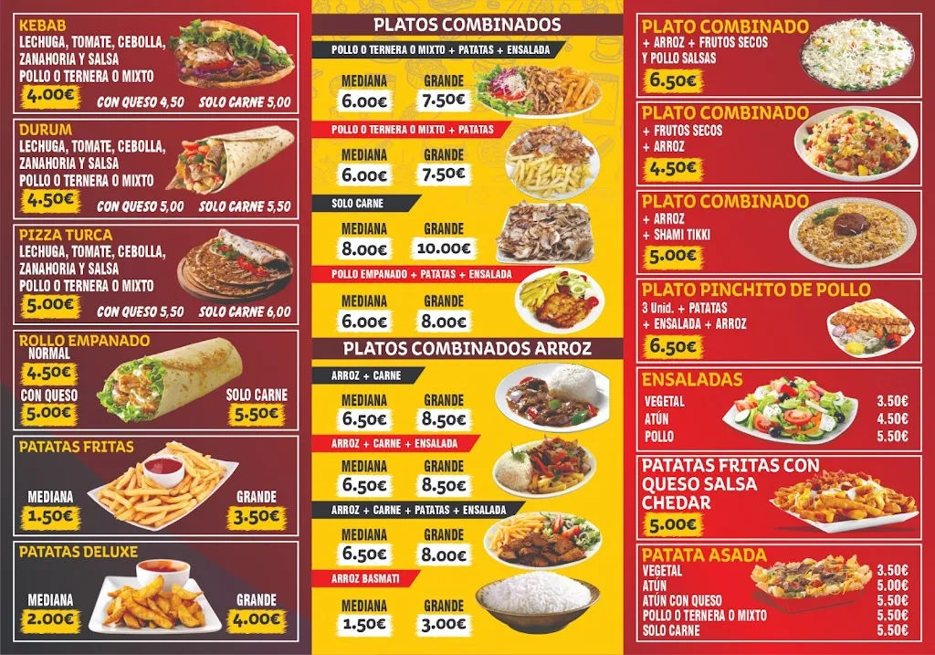 Menu_Restaurante Fast food doner Kebab_Lora del Río_image_1