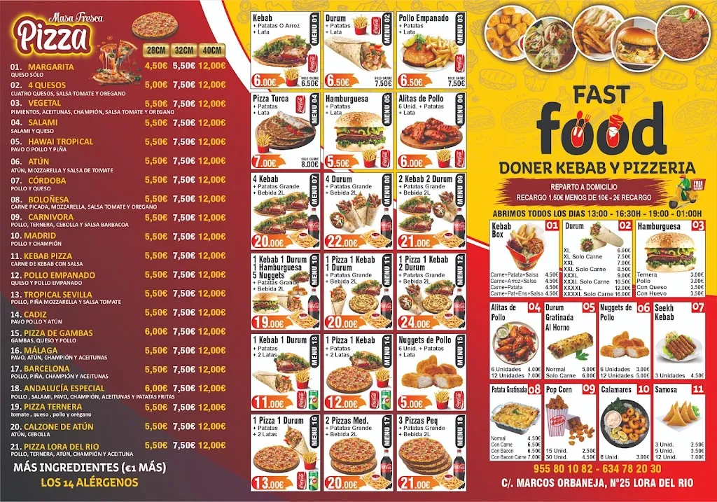 Menu_Restaurante Fast food doner Kebab_Lora del Río_image_2