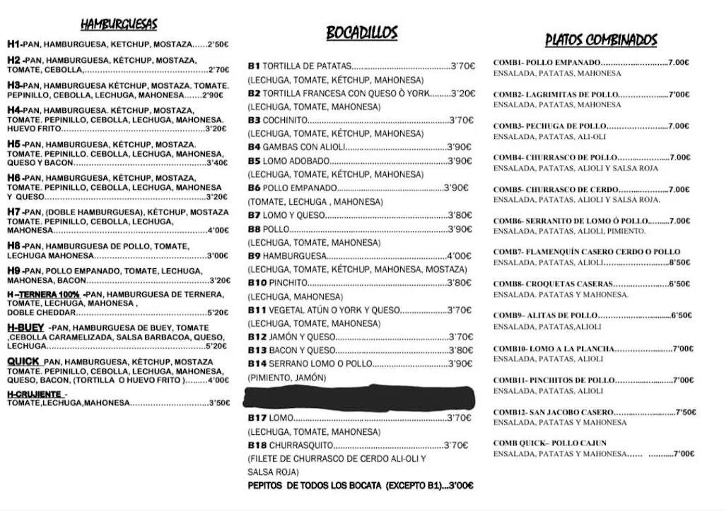 Menu_Quick Burguer_Lora del Río_immagine_1