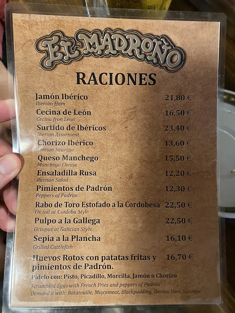 Menu_El Madroño_Madroño El_image_2